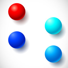 Infographics with group of flying balls