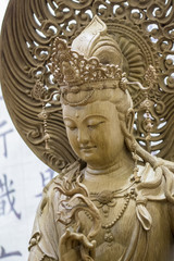 Fototapeta na wymiar Statue of Chinese traditional deities