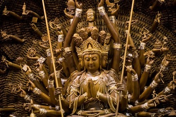 Fototapeta premium Statue of Chinese traditional deities
