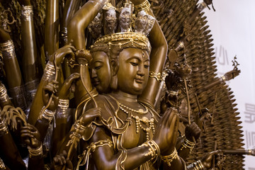 Statue of Chinese traditional deities