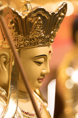 Statue of Chinese traditional deities