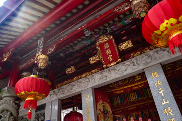 Temples with traditional Chinese village characteristics, Zongli and archway