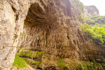 Geological wonders of the tiankeng rock