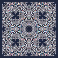 Abstract floral shawl, scarf pattern. Creative background for textile, surface, print design.