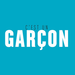 c'est un garçon