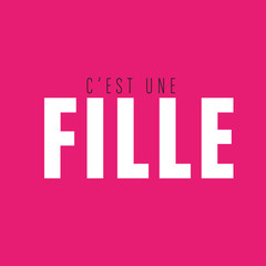 c'est une fille