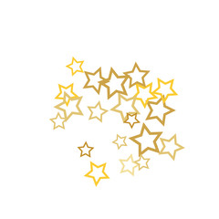 Colorful Stars Confetti, Mystery Sparkling Vector Background. Trendy Glowing Magic Glitter, Lights. Festive Falling Colorful Stars Confetti for Ads, Posters. 
