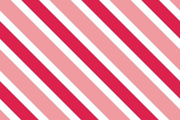 Seamless pattern. Pink-red Stripes on white background. Striped diagonal pattern For printing on fabric, paper, wrapping
