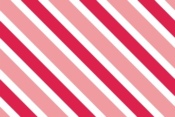 Seamless pattern. Pink-red Stripes on white background. Striped diagonal pattern For printing on fabric, paper, wrapping