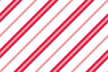 Seamless pattern. Pink-red Stripes on white background. Striped diagonal pattern For printing on fabric, paper, wrapping