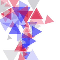 vector background with color triangles