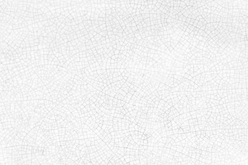 Abstarct background from cracked texture on white ceramic plate.