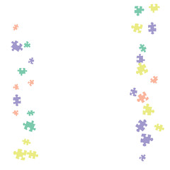 Confetti Background Pattern. Puzzle pieces and big ideas design, vector illustration graphic