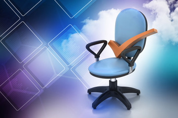 Right mark sitting comfortable computer chair