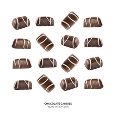 Chocolate Sweets Isolated