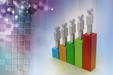 3d people moving to success