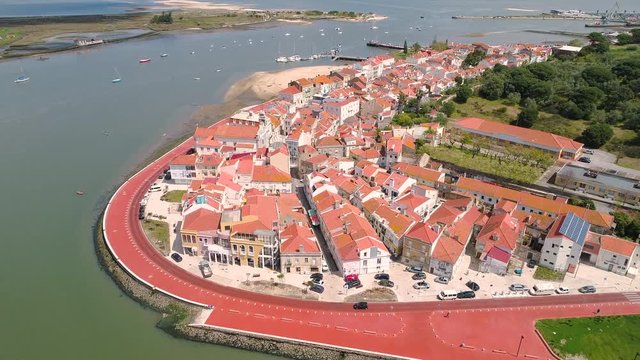 Flight over Embankment of the Old City Seixal