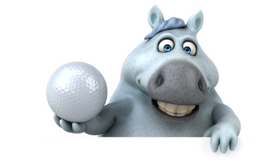 Fun horse - 3D Illustration