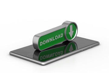 Downloading icon with smart phone