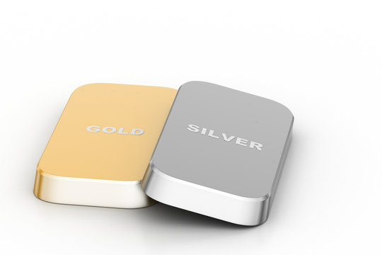 Golden and silver bar