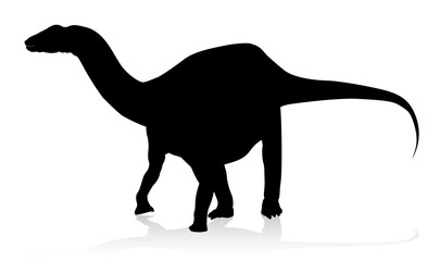 Diplodocus Dinosaur Silhouette