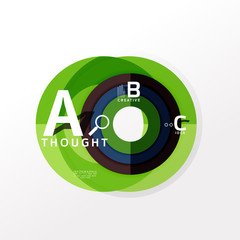 Infographic option banner