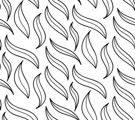 Vector floral background of drawn lines