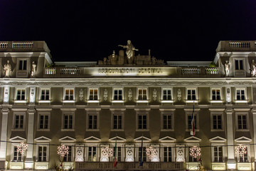 Palaces of Trieste. Night of dreams in Piazza dell'Unità