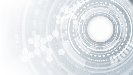 Technological future cyber interface platform abstract background template vector