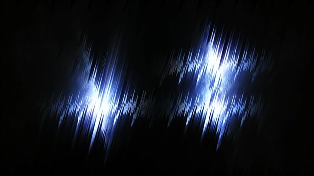 Abstract blue noise equalizer pulses in motion background