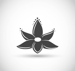 Lotus flower icon vector