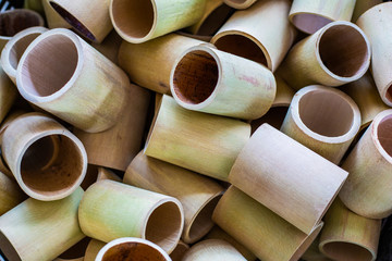 Bamboo plant for background, Thailand Small Business in Community.