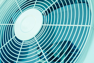 Ventilation fan of air condenser unit modern technology - monochrome tone