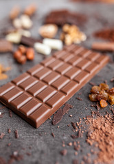 Delicious and tasty chocolate background