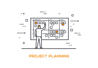 Icon illustration Business 01 Project planning