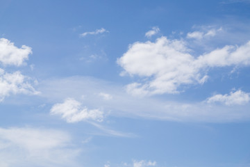 Cloudy blue sky, background