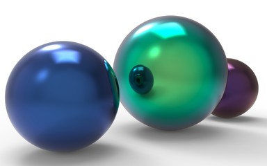 3d rendering. Abstract 3d shapes.