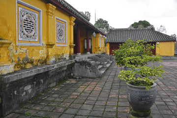Fototapeta premium The Truong Sanh Residence in the Imperial City, Hue, Vietnam 