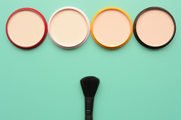 collection of make up and cosmetic beauty products arranged