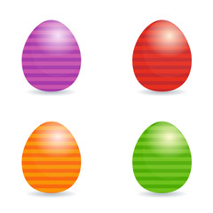 Set of color Easter eggs.