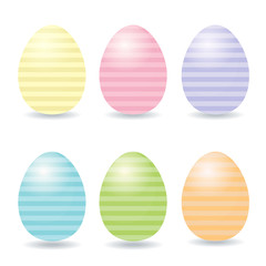 Set of color Easter eggs.