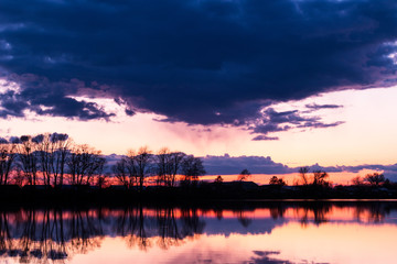 Evening on the lake