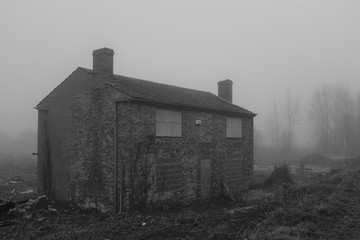 Abandoned House in Fog