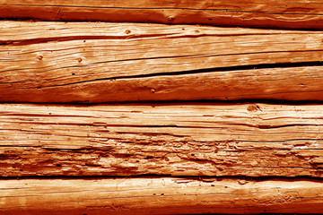 Wooden fence pattern in orange tone.