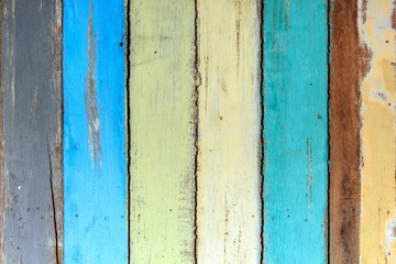 Colorful wooden plank for background.