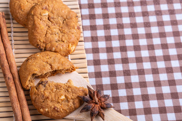 cookie Croissant grains and milk