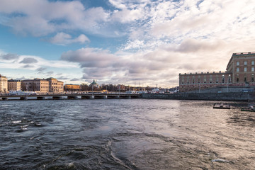 Obraz premium stockholm city scape, palace