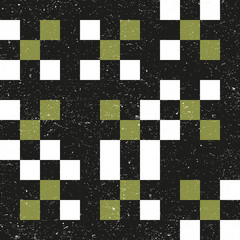 Squares geometric vector seamless pattern. Simple shapes with textured surface.