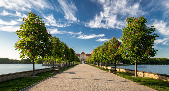Schloss Moritzburg am Abend