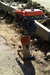 Fototapeta premium Manual gasoline rammer.
